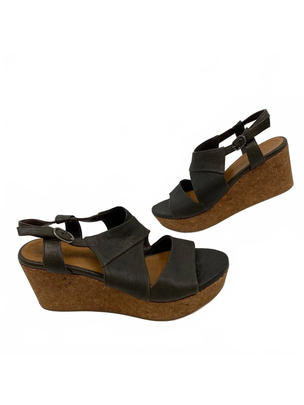 COCLICO Brown Leather Slingback Wedges | Women's EU38